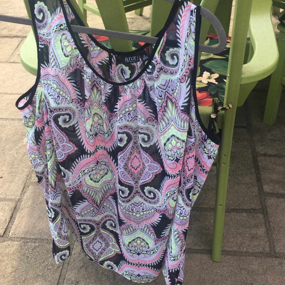 Ana Sleeveless Sheer Blouse